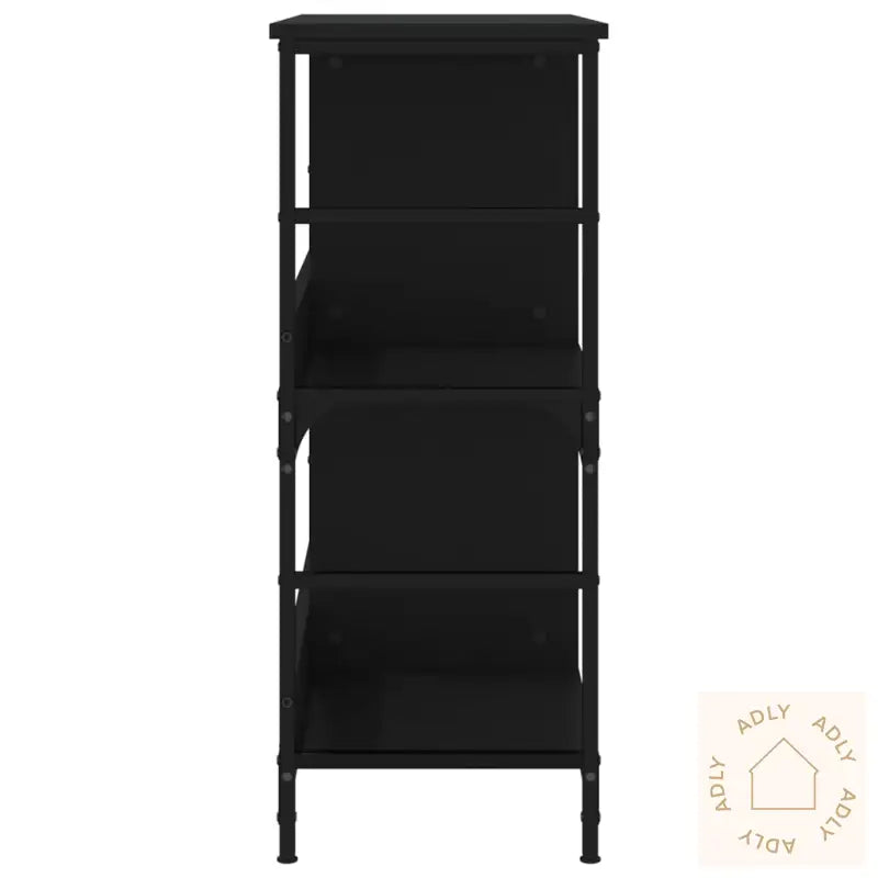 Bokhylle Svart 78,5X33X82 Cm Konstruert Tre