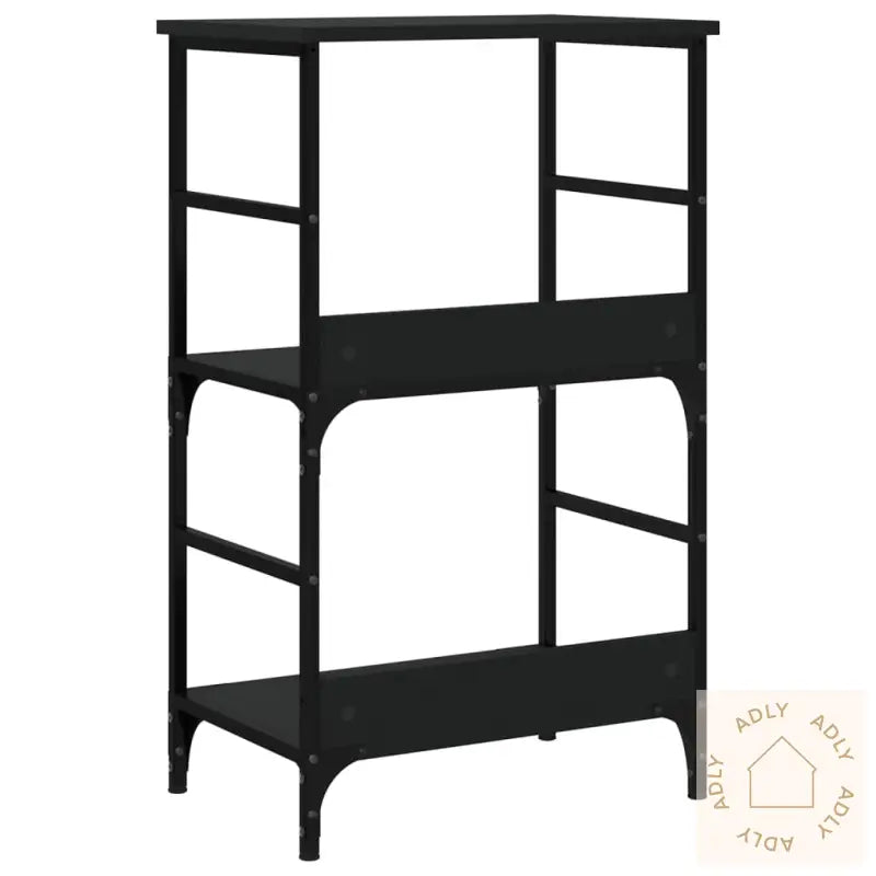 Bokhylle Svart 50X33X82 Cm Konstruert Tre