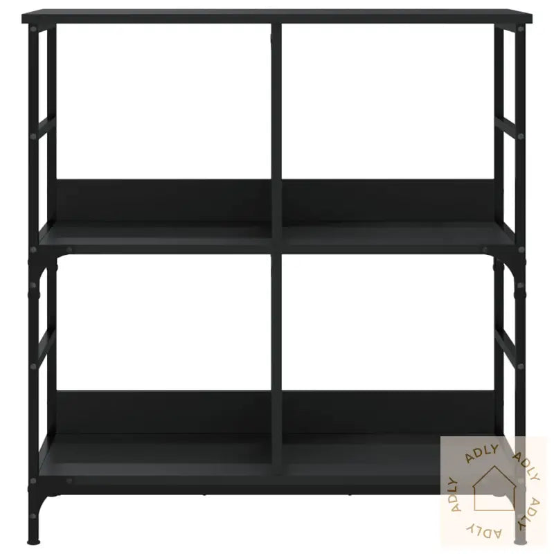 Bokhylle Svart 78,5X33X82 Cm Konstruert Tre