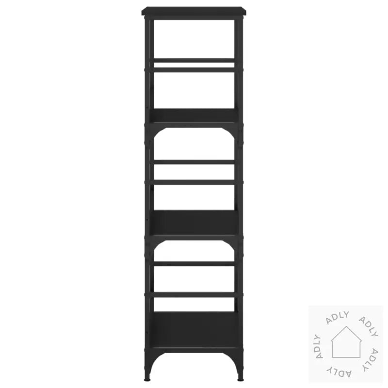 Bokhylle Svart 50X33X117,5 Cm Konstruert Tre