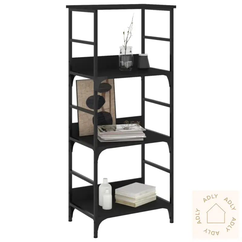 Bokhylle Svart 50X33X117,5 Cm Konstruert Tre