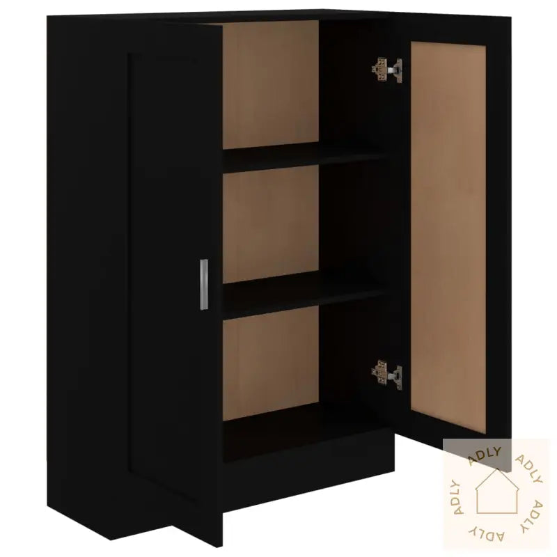 Bokhylle Svart 82,5X30,5X115 Cm Konstruert Tre