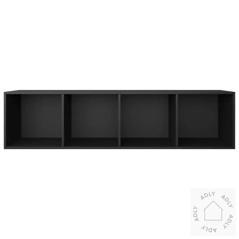 Bokhylle/Tv-Benk Svart 36X30X143 Cm Konstruert Tre