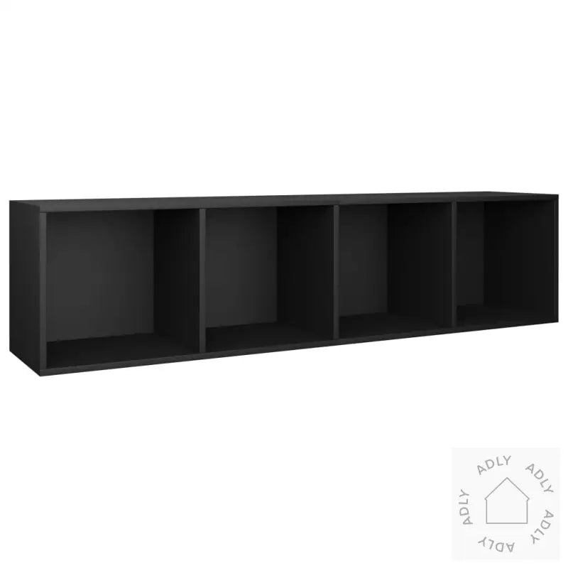 Bokhylle/Tv-Benk Svart 36X30X143 Cm Konstruert Tre