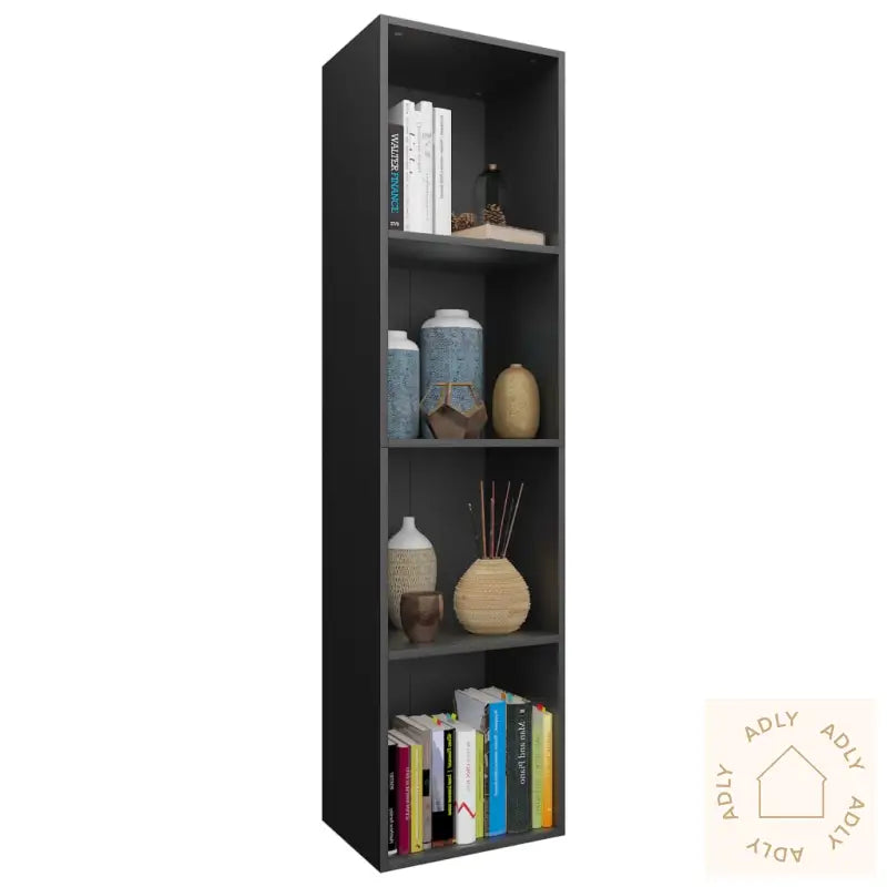 Bokhylle/Tv-Benk Svart 36X30X143 Cm Konstruert Tre