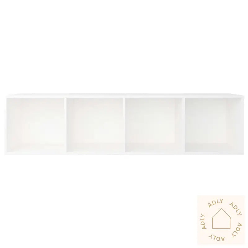 Bokhylle/Tv-Benk Hvit 36X30X143 Cm Konstruert Tre