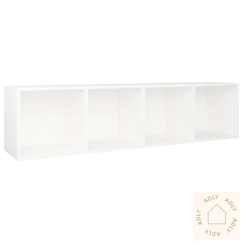 Bokhylle/Tv-Benk Hvit 36X30X143 Cm Konstruert Tre
