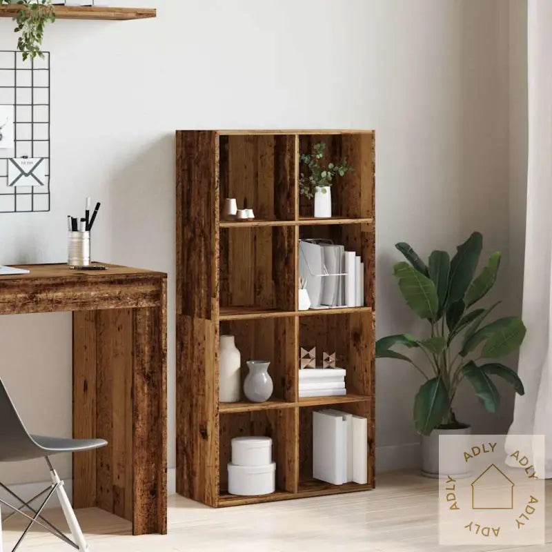 Bokhylle Gammelt Tre 66X30X130 Cm Konstruert Tre