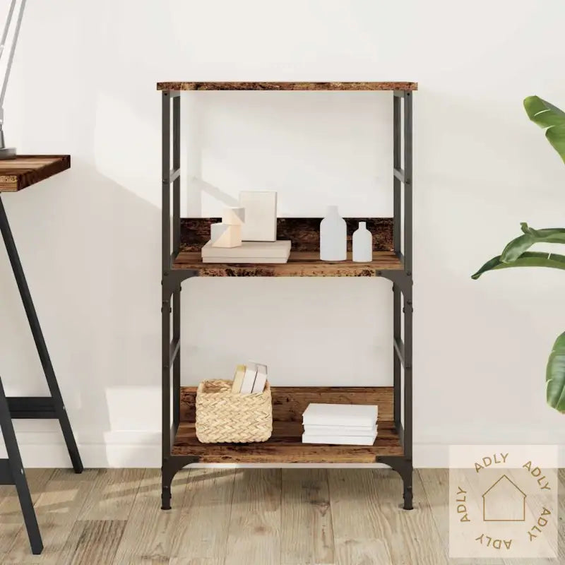 Bokhylle Gammelt Tre 50X33X82 Cm Konstruert Tre