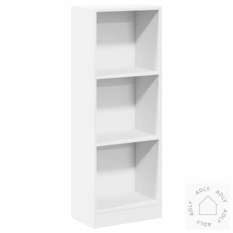 Bokhylle Hvit 40X24X109 Cm Konstruert Tre