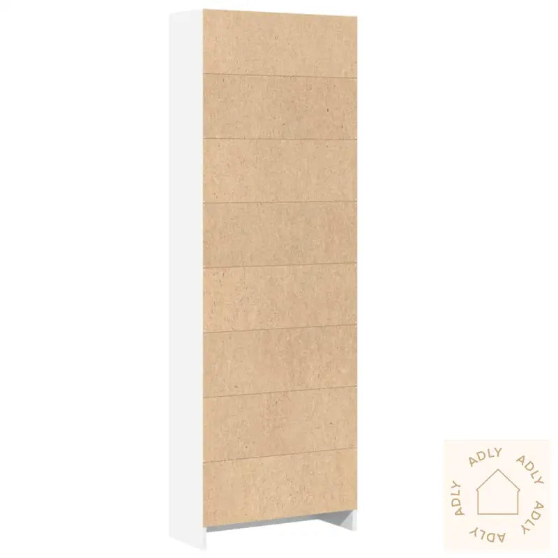Bokhylle Hvit 60X24X176 Cm Konstruert Tre