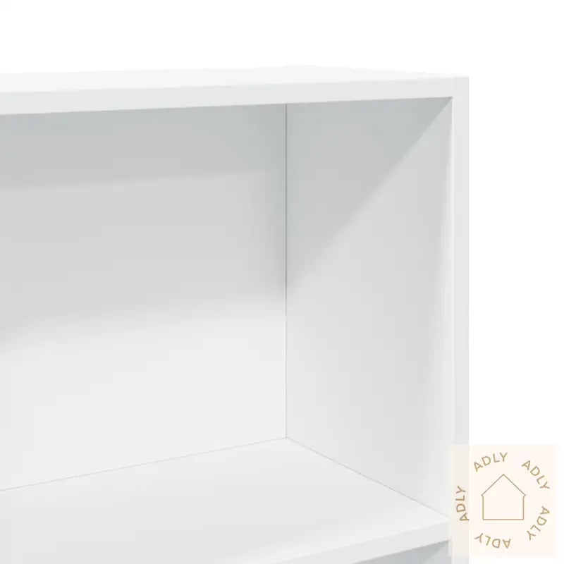 Bokhylle Hvit 60X24X176 Cm Konstruert Tre