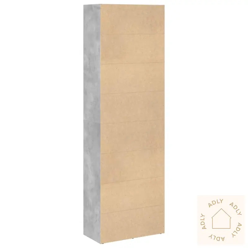 Bokhylle Betonggrå 60X30X189 Cm Konstruert Tre
