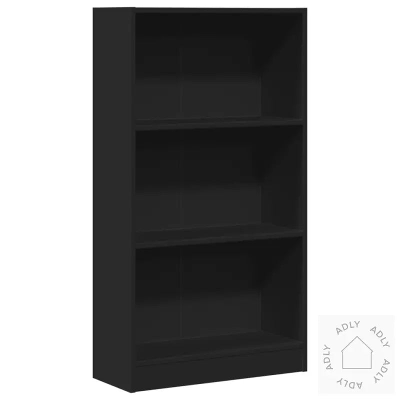 Bokhylle Svart 60X24X109 Cm Konstruert Tre