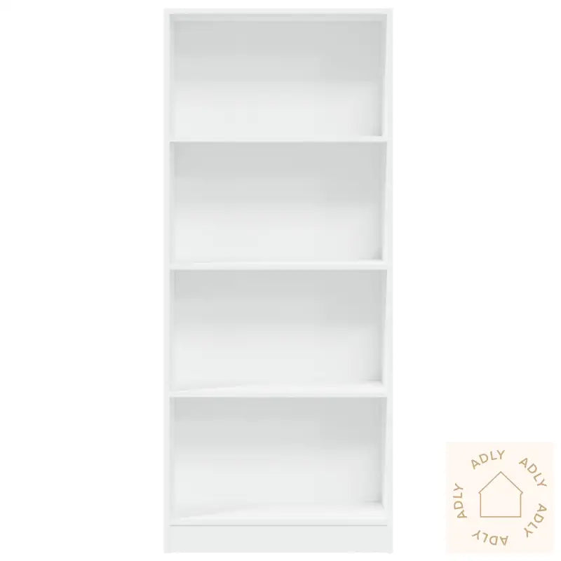 Bokhylle Hvit 60X24X143 Cm Konstruert Tre