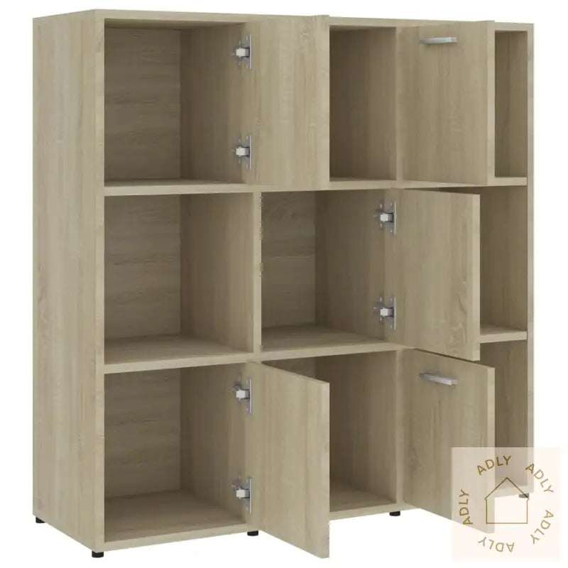Bokhylle Sonoma Eik 90X30X90 Cm Konstruert Tre