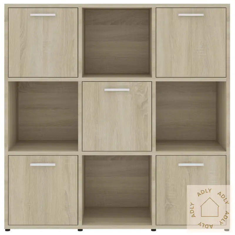 Bokhylle Sonoma Eik 90X30X90 Cm Konstruert Tre