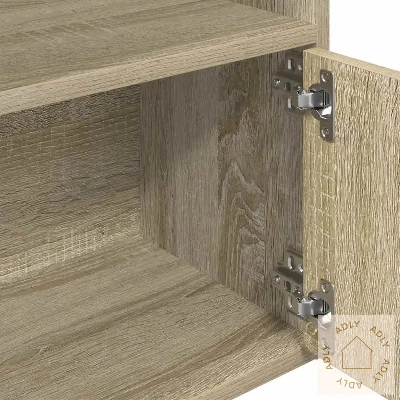 Bokhylle Sonoma Eik 31X24X127 Cm Konstruert Tre