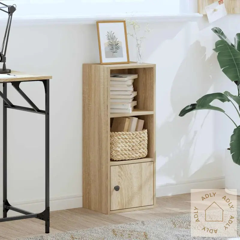 Bokhylle Sonoma Eik 31X24X77 Cm Konstruert Tre