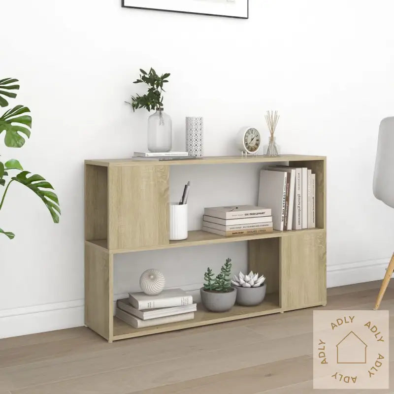 Bokhylle Sonoma Eik 100X24X63 Cm Konstruert Tre
