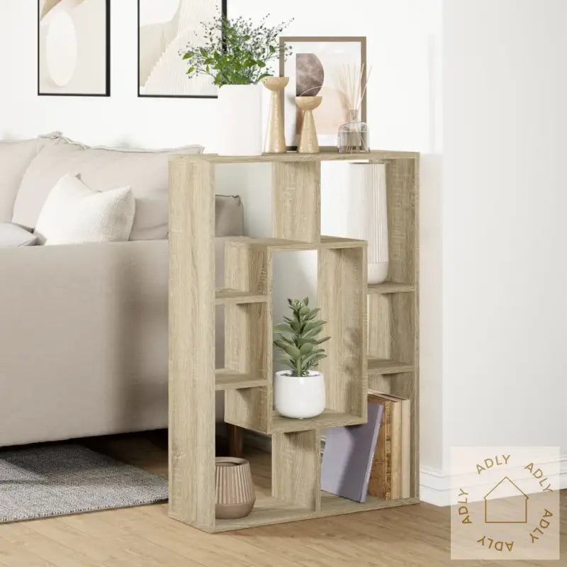 Bokhylle Sonoma Eik 63X20X90 Cm Konstruert Tre