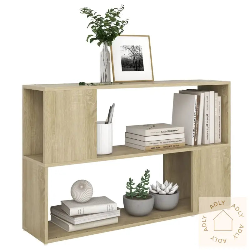 Bokhylle Sonoma Eik 100X24X63 Cm Konstruert Tre