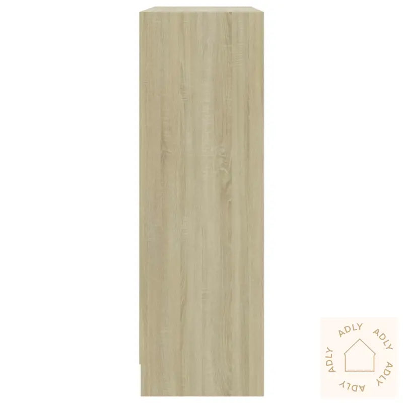 Bokhylle Sonoma Eik 80X24X75 Cm Konstruert Tre