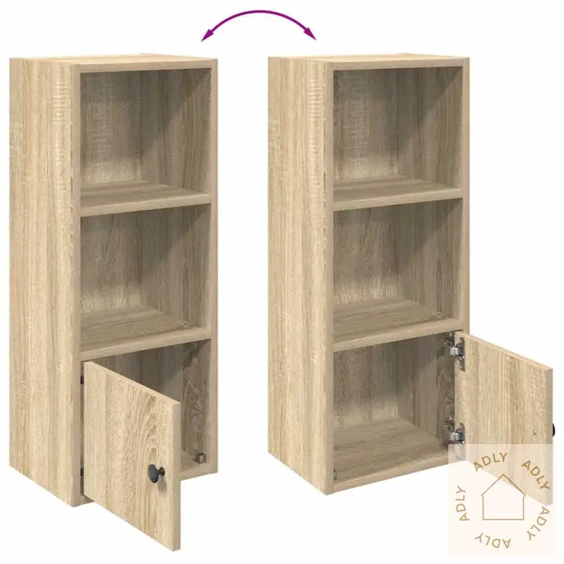 Bokhylle Sonoma Eik 31X24X77 Cm Konstruert Tre