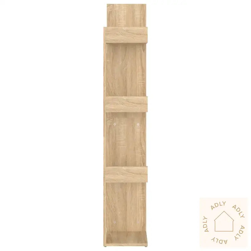 Bokhylle Sonoma Eik 48X25,5X140 Cm Konstruert Tre