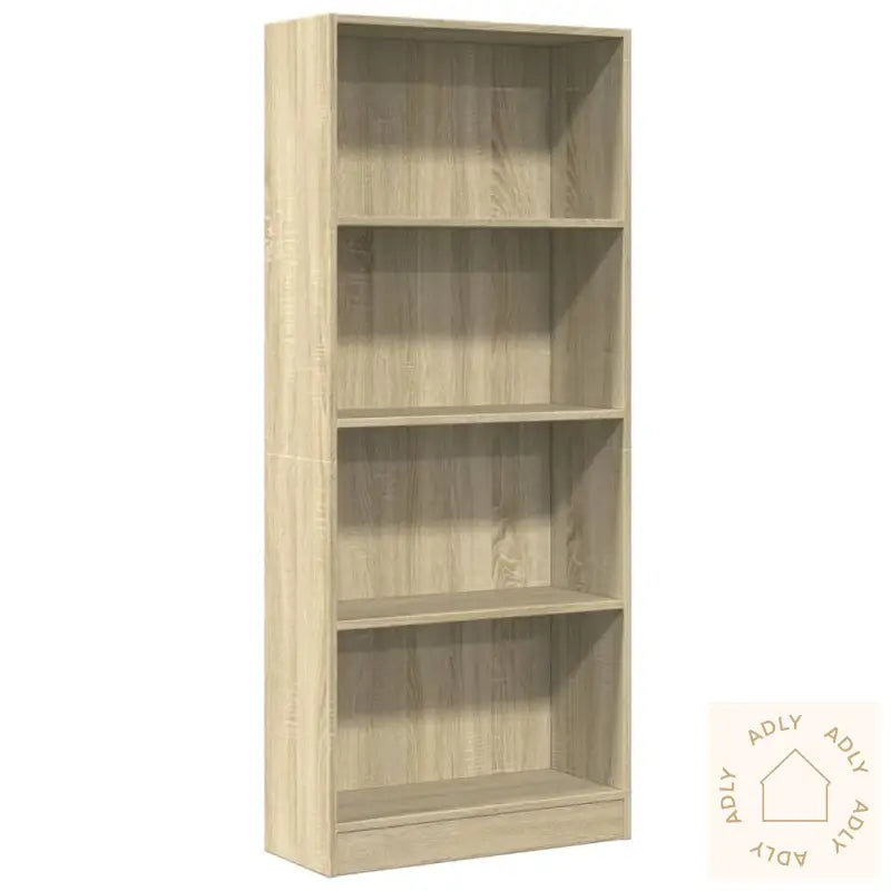Bokhylle Sonoma Eik 60X24X143 Cm Konstruert Tre