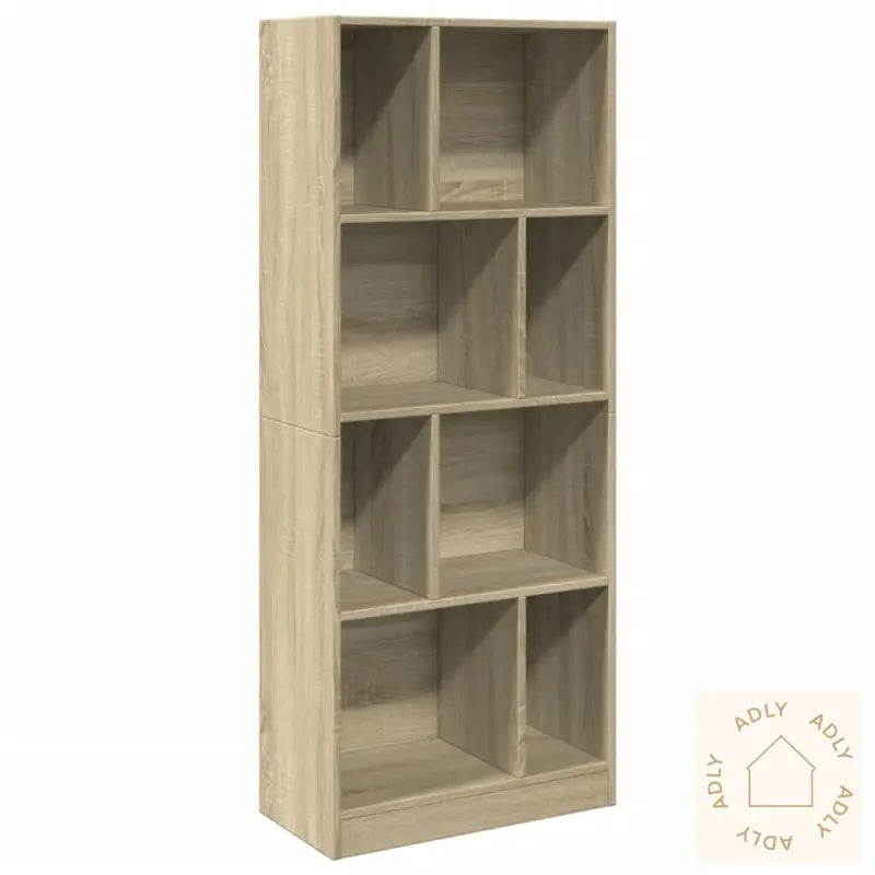 Bokhylle Sonoma Eik 57X28,5X141 Cm Konstruert Tre