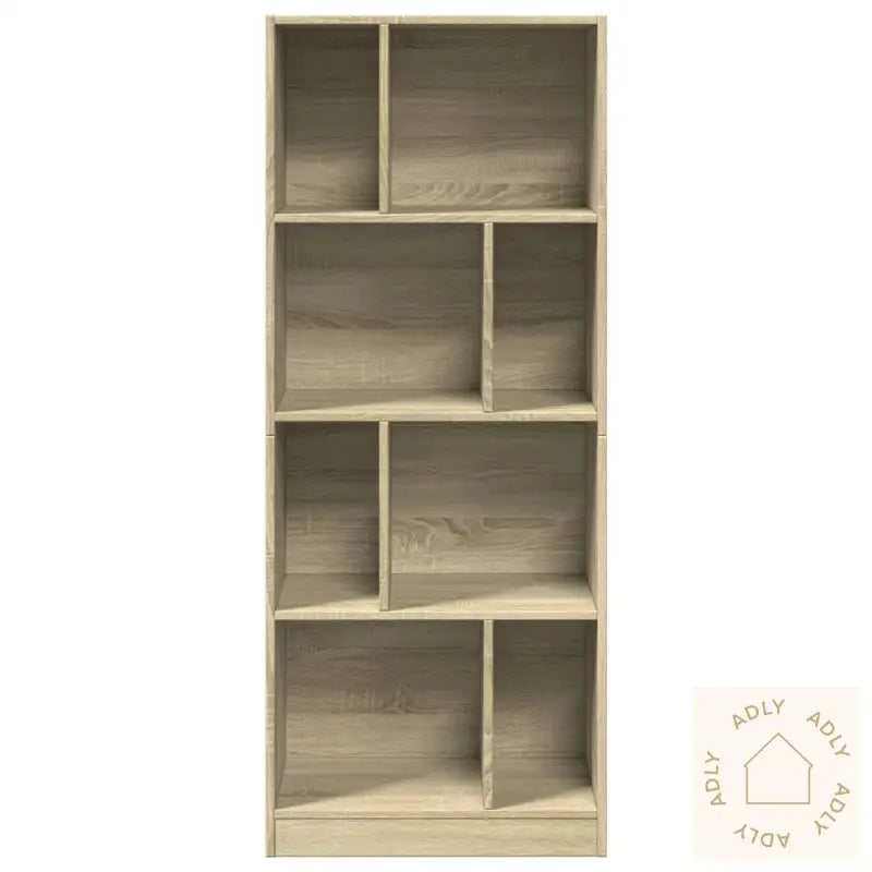 Bokhylle Sonoma Eik 57X28,5X141 Cm Konstruert Tre