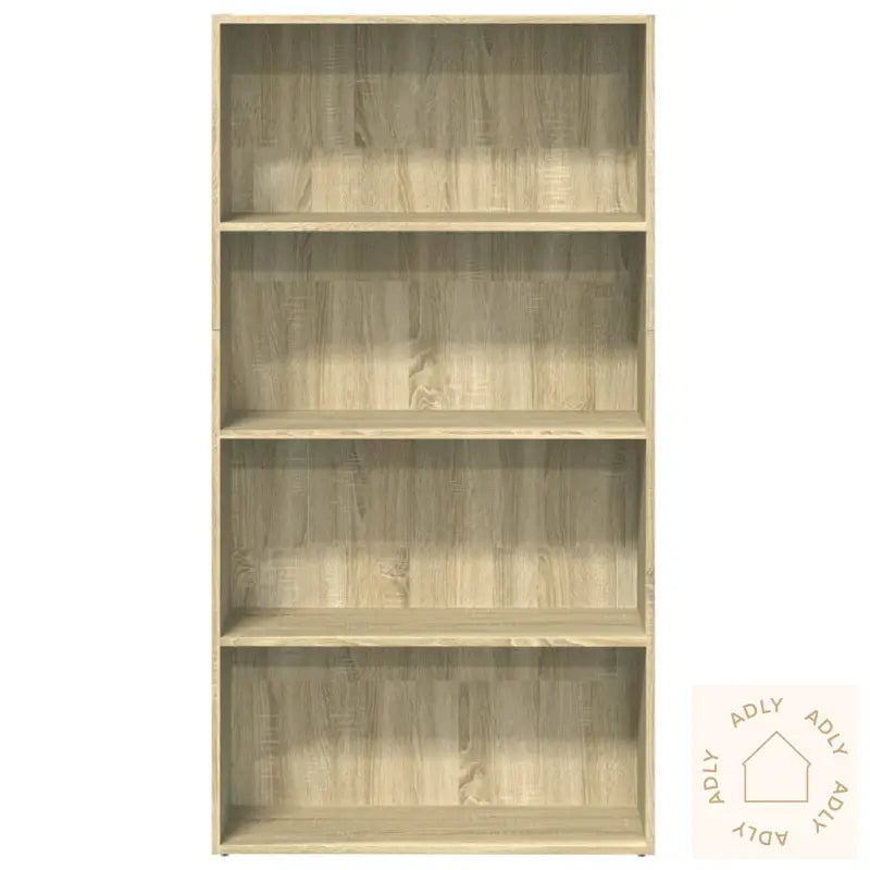 Bokhylle Sonoma Eik 80X30X152 Cm Konstruert Tre