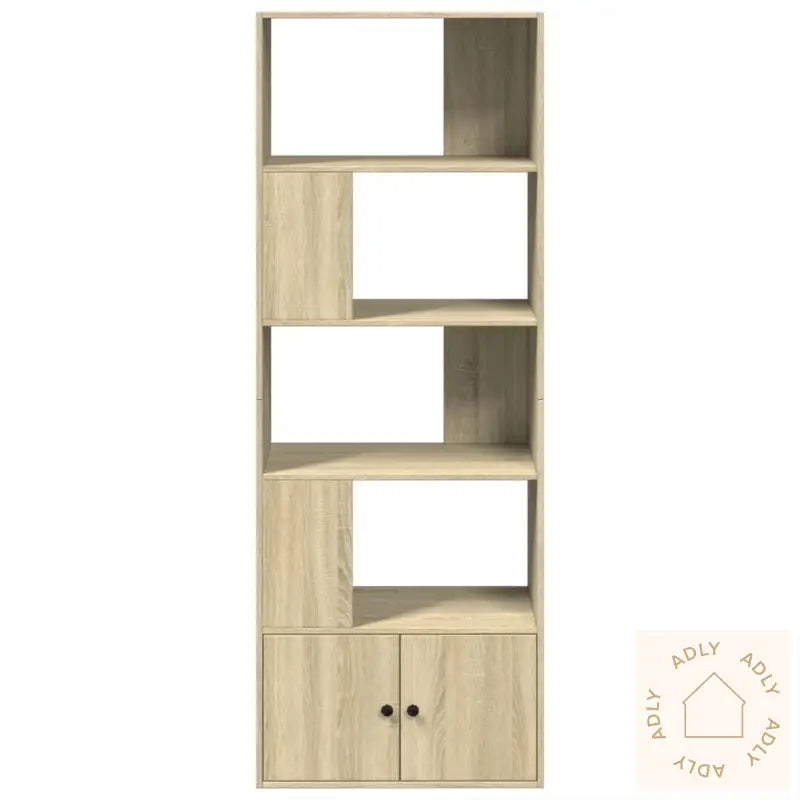 Bokhylle Sonoma Eik 70X36X189 Cm Konstruert Tre