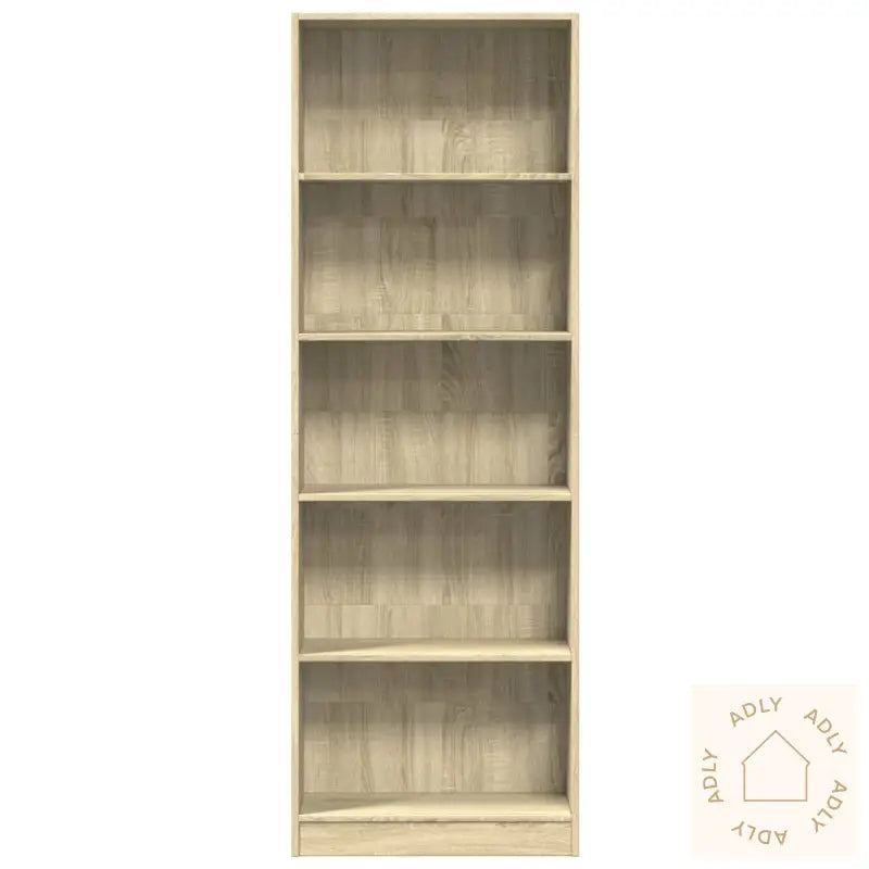 Bokhylle Sonoma Eik 60X24X176 Cm Konstruert Tre