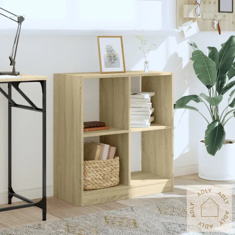 Bokhylle Sonoma Eik 68,5X32X75 Cm Konstruert Tre