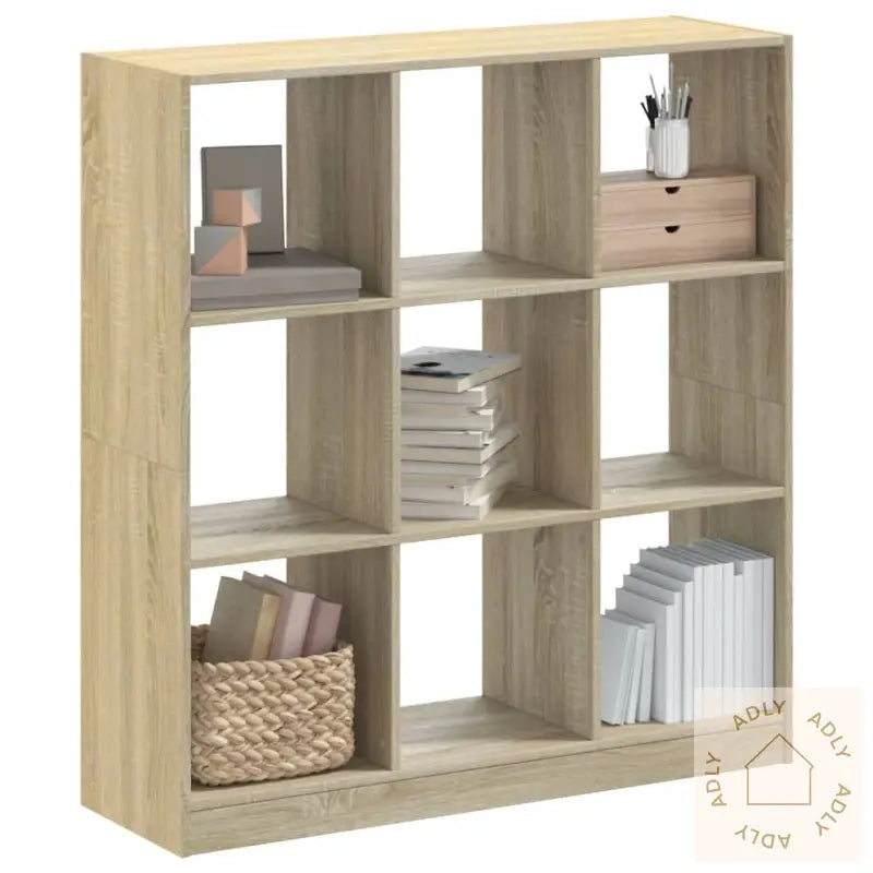 Bokhylle Sonoma Eik 102X32X108 Cm Konstruert Tre