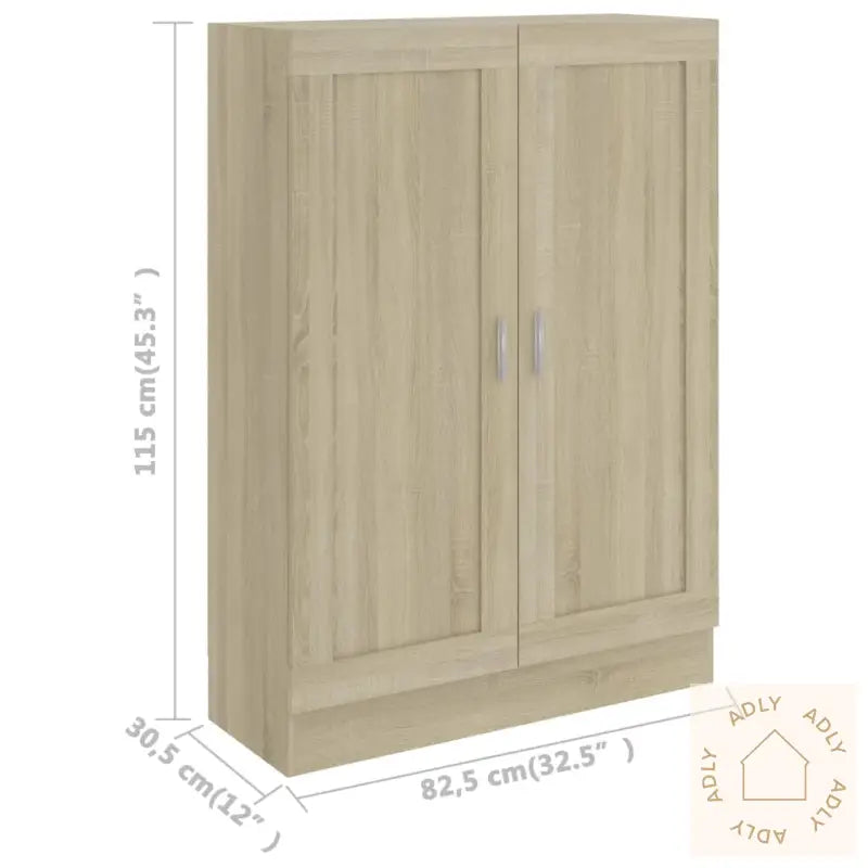 Bokhylle Sonoma Eik 82,5X30,5X115 Cm Konstruert Tre