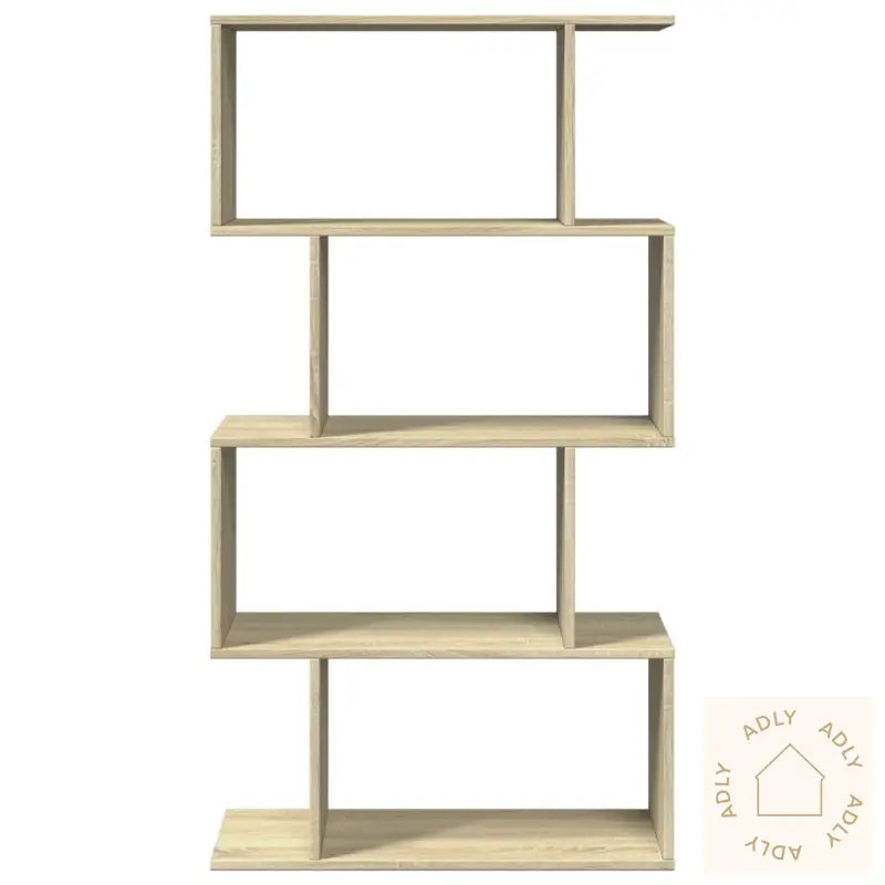 Romdeler Bokhylle 4 Lag Sonoma Eik 70X24X129 Cm Konstruert Tre