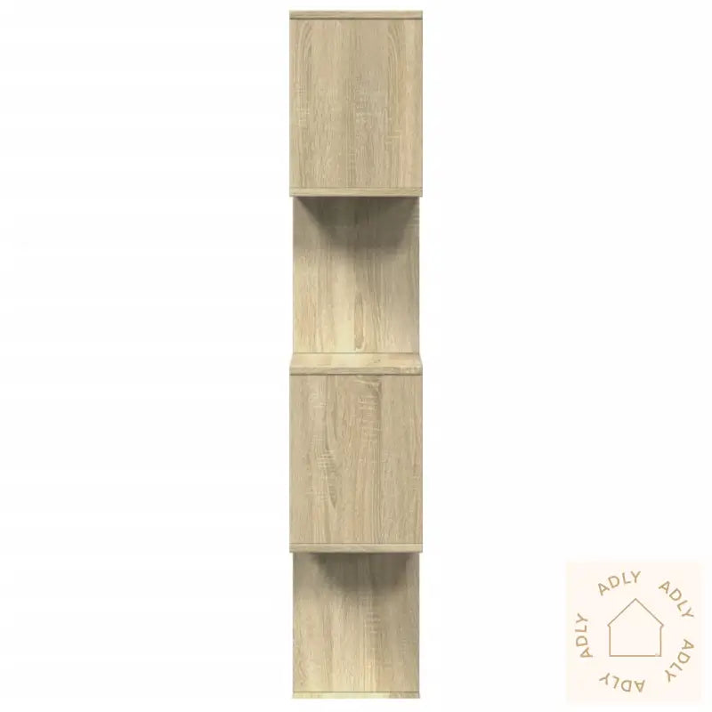 Romdeler Bokhylle 4 Lag Sonoma Eik 70X24X129 Cm Konstruert Tre