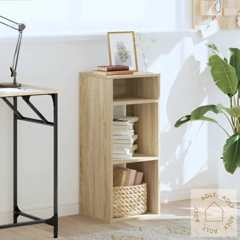 Bokhylle Sonoma Eik 34X31X80 Cm Konstruert Tre