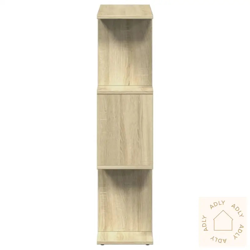 Romdeler Bokhylle 3 Lag Sonoma Eik 70X24X97 Cm Konstruert Tre