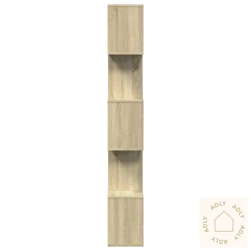 Romdeler Bokhylle 5 Lag Sonoma Eik 70X24X161 Cm Konstruert Tre