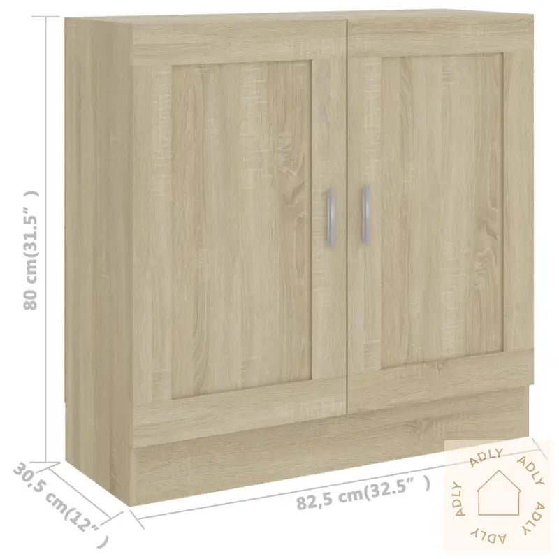 Bokhylle Sonoma Eik 82,5X30,5X80 Cm Konstruert Tre