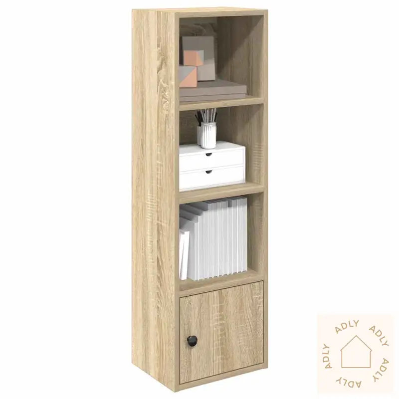 Bokhylle Sonoma Eik 31X24X102 Cm Konstruert Tre