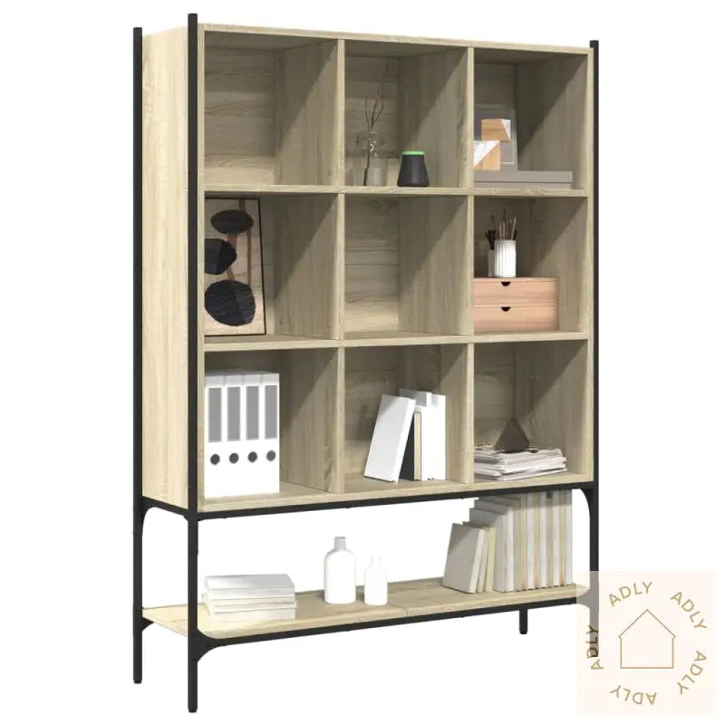 Bokhylle Sonoma Eik 102X30X141,5 Cm Konstruert Tre