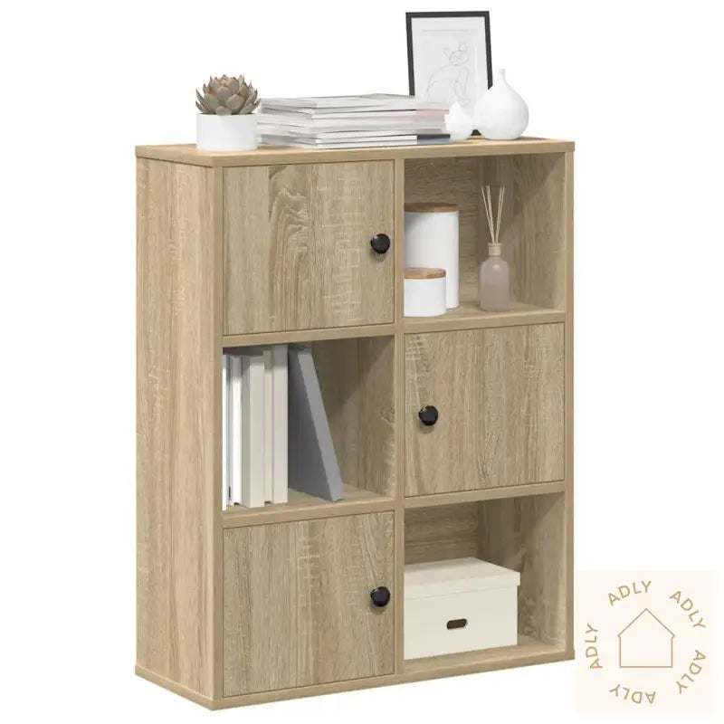 Bokhylle Sonoma Eik 60X24X76,5 Cm Konstruert Tre