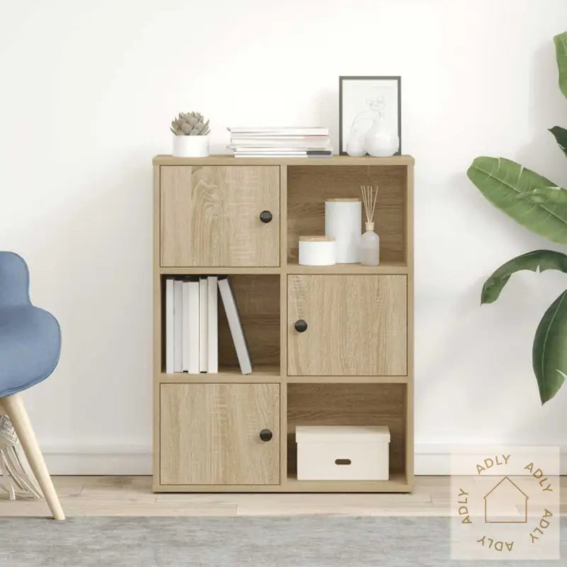 Bokhylle Sonoma Eik 60X24X76,5 Cm Konstruert Tre