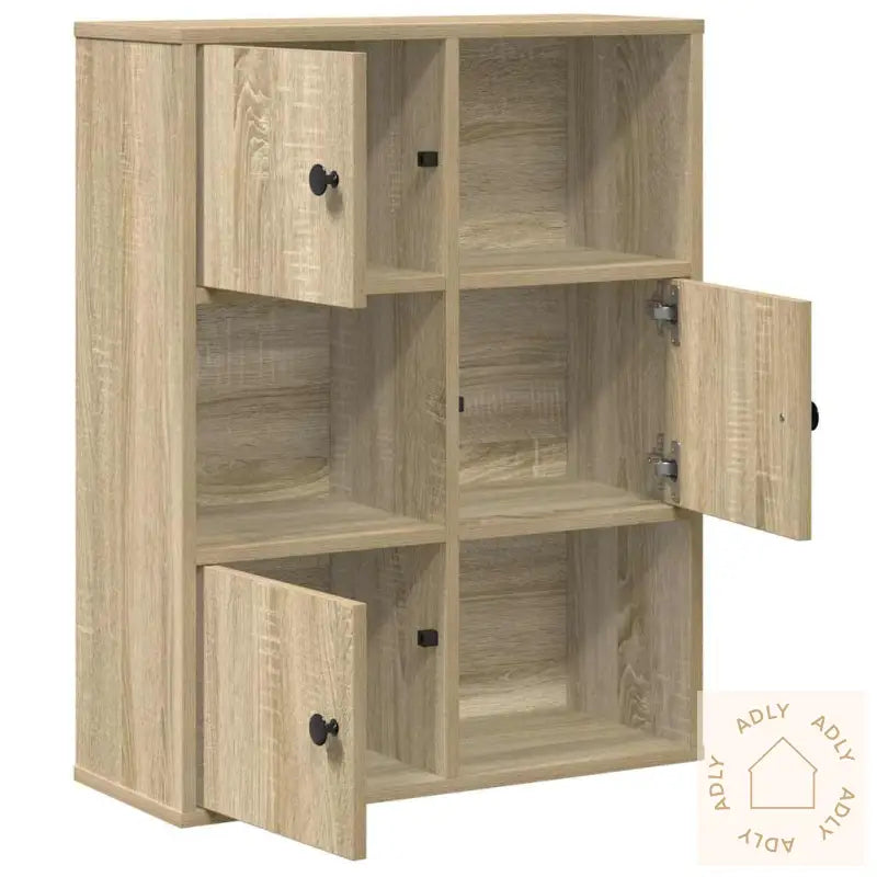 Bokhylle Sonoma Eik 60X24X76,5 Cm Konstruert Tre