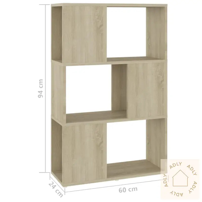 Bokhylle/Romdeler Sonoma Eik 60X24X94 Cm Konstruert Tre